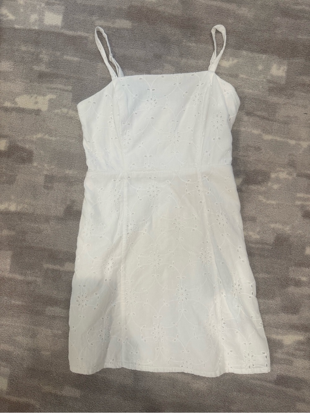 White Eyelet Spaghetti Strap Sundress size medium